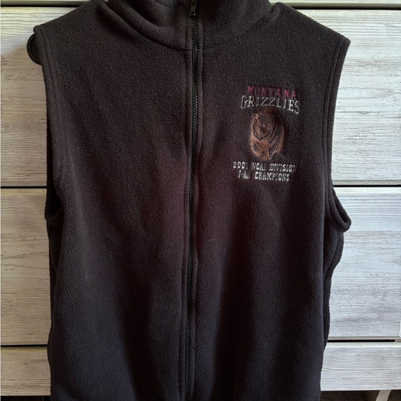 Montana Grizzlies Black Fleece Vest - Picture 1 of 4